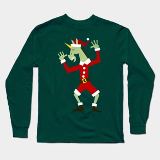 Santa Unicorn In the House Long Sleeve T-Shirt